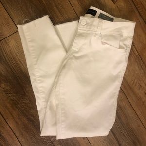 White Cropped Jeggings
